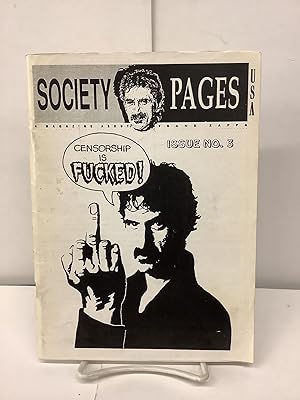 Society Pages, A Magazine About Frank Zappa, Issue No. 3