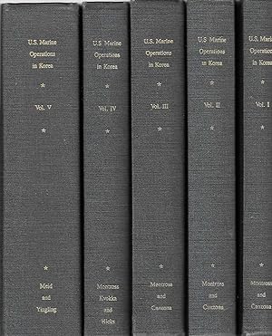 U. S. Marine Operations in Korea, 1950 - 1953 (5 volume set, complete)