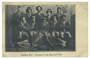 [Postcard]: Hopkins Bros.' Champion Lady Baseball Club