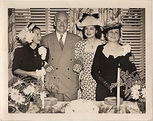 Original photograph of Cornelius Vanderbilt IV and Feliza Pablos on their wedding day, inscribed ...