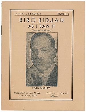 Biro Bidjan As I Saw It (ICOR Library Number 2)