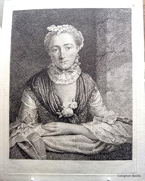 Mrs Frederick Christian Glume. Proof etching on copper.