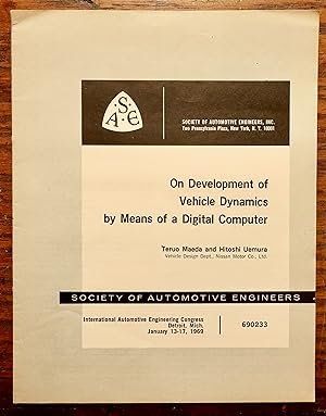 ON DEVELOPMENT OF VEHICLE DYNAMICS BY MEANS OF A DIGITAL COMPUTER