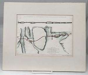 Plan and Elevation of the Union Bridges, Ottawa River, near the Falls of Chaudiere in 1827