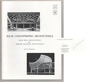Solar Concentrating Architectonics, Solar Bowl Architectonics and Interior Heliostats Architecton...