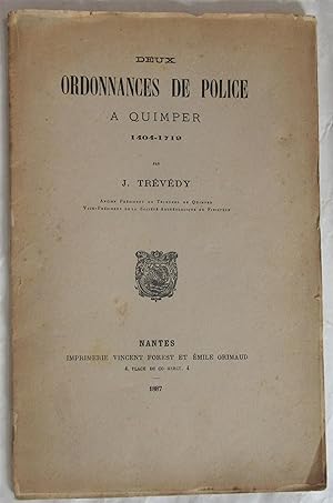 Deux Ordonnances de Police à Quimper 1404-1719