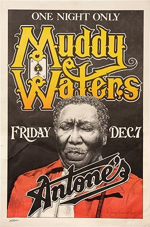 Original poster for a 1979 performance by Muddy Waters