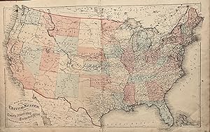 Railroad Map of the United States prepared especially of Everett's Illustrated Historical Atlas b...