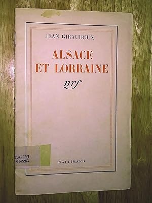 Alsace et Lorraine - Allocution radiodiffusée prononcée le 10 novembre 1939