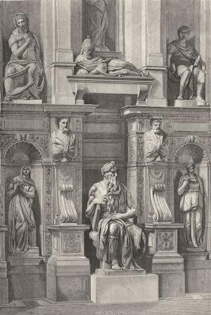 Mausoleum of Julius II.; the Moses of Michelangelo
