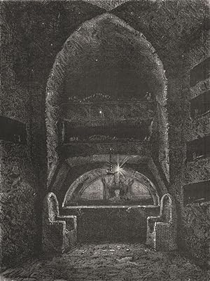 Subterranean Altar, Tombs, and Chapel in the Cemetery of St. Agnes