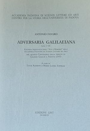 ADVERSARIA GALILAEIANA SERIE I-VII