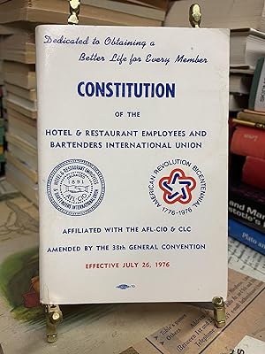 Constitution of the Hotel & Restaurant Employees and Bartenders International Union