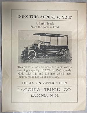 Does This Appeal to You? A Light Truck From the popular Ford Illustrated Handbill