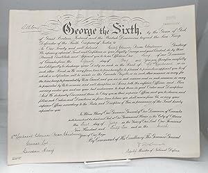Commissioning document appointing Cadet Clarence Bevan Christensen to rank of 2nd Lieutenant