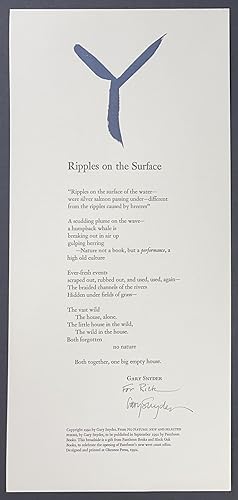Ripples On the Surface [broadside]