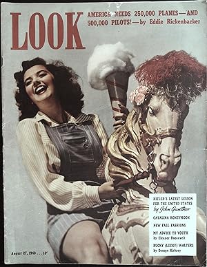 Look Magazine August 27, 1940 Joe Louis, Jean Harlow