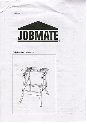 Jobmate Folding Work Bench (INSTRUCTION BOOKLET ONLY!)