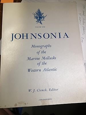Johnsonia Monographs of the Marine Mollusks of the Western Atlantic. Volume 1