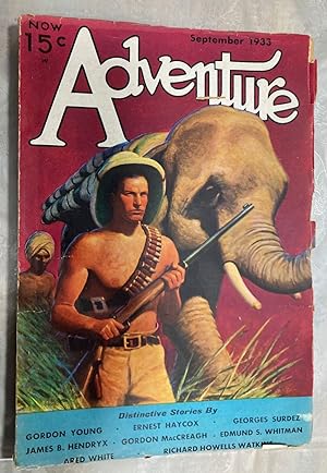 Adventure September 1933 Vol. LXXXVII No. 3
