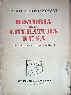 HISTORIA DE LA LITERATURA RUSA