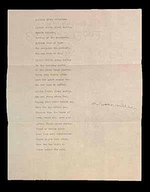 (Typescript Poem Signed) Lullaby After Christmas
