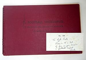 The Football Thesaurus 77 Years on the American Gridiron