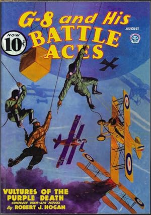 G-8 AND HAS BATTLE ACES: August, Aug. 1936 (reprint)("Vultures of the Purple Death") #35