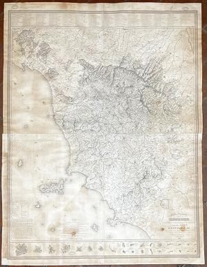 Carta geometrica della Toscana ricavata dal vero nella proporzione di 1 a 200000 e dedicata a S. ...