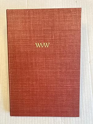 Walter Muir Whitehill A Record Compiled by His Friends