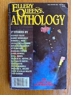 Ellery Queen's Anthology Fall/Winter 1982 Volume 44