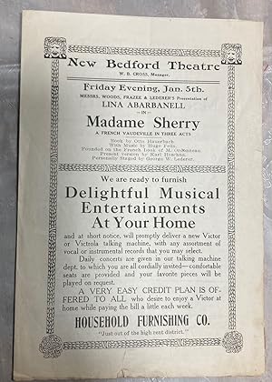 Madame Sherry A French Vaudeville in Three Acts Theatre Program