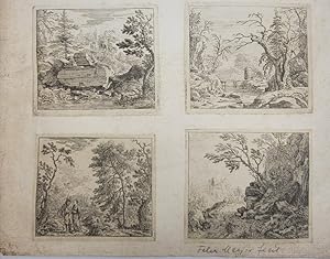 7 Etchings of Swiss landscape scenes