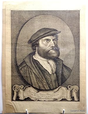 Hans Holbein (Or Johannis): Self Portrait, engraved by Andries Jacobsz Stock