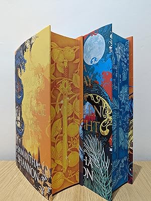 The Roots of Chaos: The Priory of the Orange Tree; A Day of Fallen Night (Signed Set with sprayed...