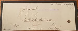 King George IV autograph