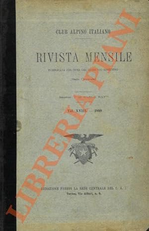Club Alpino Italiano. Rivista mensile. 1899.