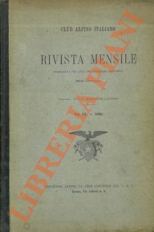 Club Alpino Italiano. Rivista mensile. 1890.