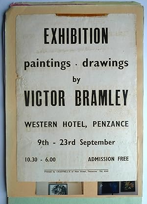 A scrapbook compiled by Victor Bramley, relating to his time painting in St. Ives & Newlyn. Inclu...