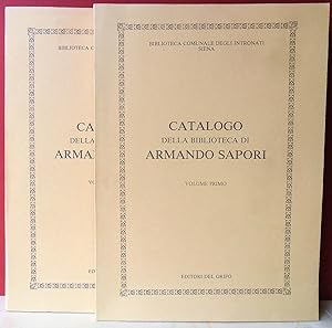 Catalogo della biblioteca di Armando sapori (2 voll.)