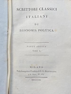 Scrittori classici italiani di economia politica.