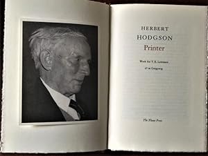 Herbert Hodgson Printer