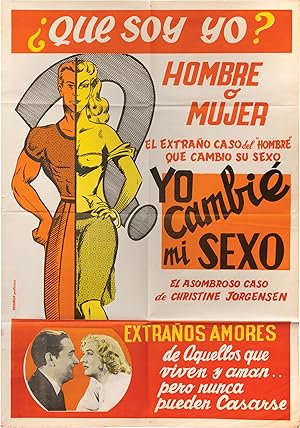 Glen or Glenda [Yo Cambie Mi Sexo] (Original poster from the Argentinian release of the 1953 film)