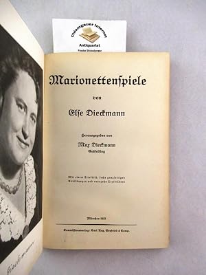 Marionettenspiele. Hrsg. von Max Dieckmann.