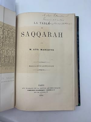 La table de Saqqarah