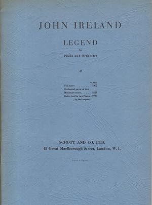Legend for Piano and Orchestra - Study Score