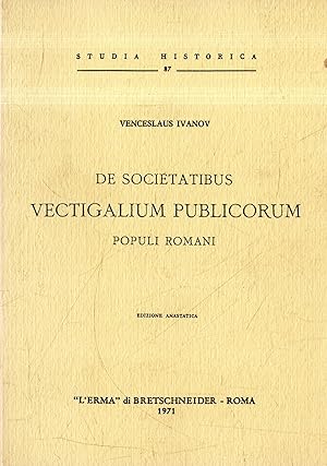 De societatibus vectigalium publicorum populi romani