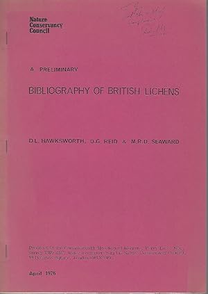 A Preliminary Bibliography of British Lichens