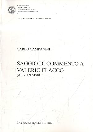 Saggio di commento a Valerio Flacco (Arg. 4,99-198)