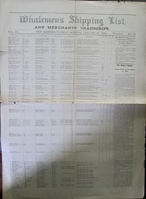 Whalemen's Shipping List, and Merchants' Transcript. Tuesday Morning, January 27, 1892